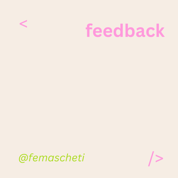 As pessoas não sabem dar feedbacks
